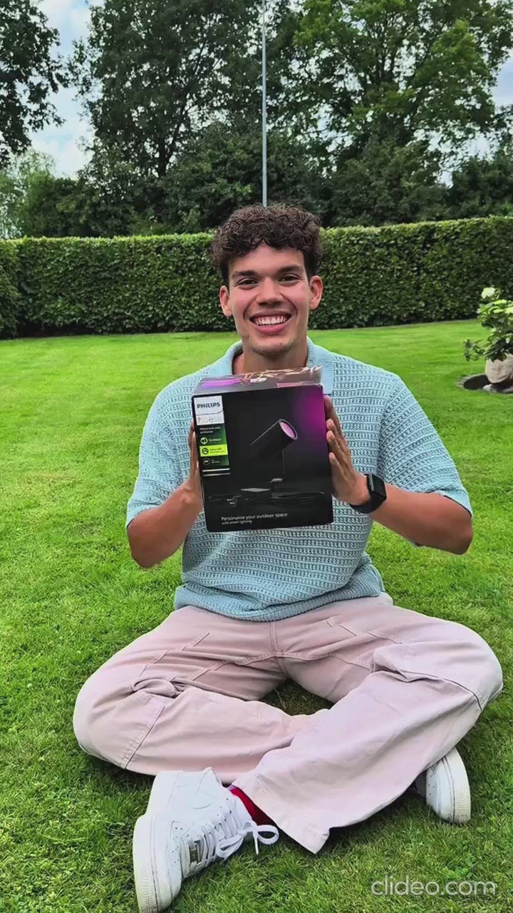 Foco para exteriores Phillips Hue Lily Spike Black