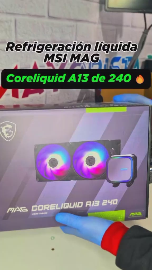 Refrigeración Líquida MSI MAG CoreLiquid A13 240 mm Black (AIO)