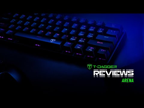 Teclado mecánico gamer T-Dagger Arena T-TGK312P, RGB, switch Brown táctil, layout español