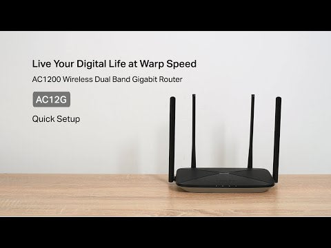 Router inalámbrico Mercusys AC12G AC1200 Wi-Fi 5, doble banda