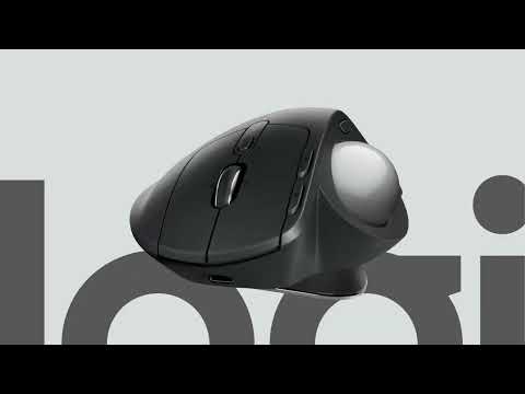 Mouse Logitech MX Ergo S, trackball, inalámbrico, Bolt + Bluetooth, USB-C, negro