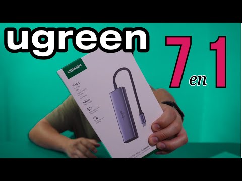 Adaptador hub UGREEN Uno USB-C CM888 7 en 1, con puerto ethernet