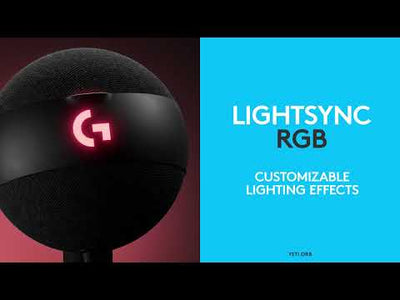 Micrófono condensador Logitech G Yeti Orb RGB con LIGHTSYNC para juegos