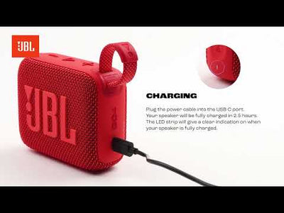 Parlante portátil JBL Bluetooth GO 4 Resistente al polvo y agua Squat