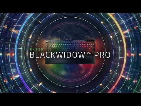 Teclado mecánico gamer Razer BlackWidow V4 Pro, RGB Chroma, switch Yellow lineal, layout inglés