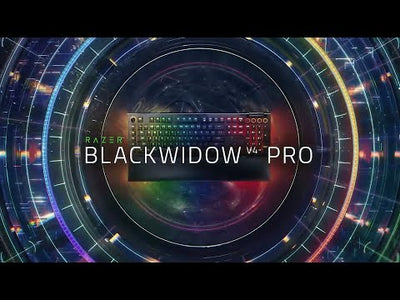 Teclado gamer Razer Blackwidow V4 Pro Yellow Switch US Chroma Black