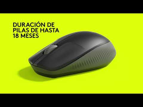 Mouse Logitech M190, inalámbrico, USB, ergonómico