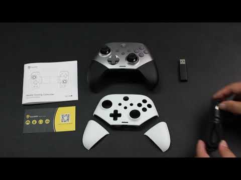 Gamepad EasySMX X10 inalámbrico, Wi-Fi y Bluetooth, botones mecánicos, joystick Hall, purple