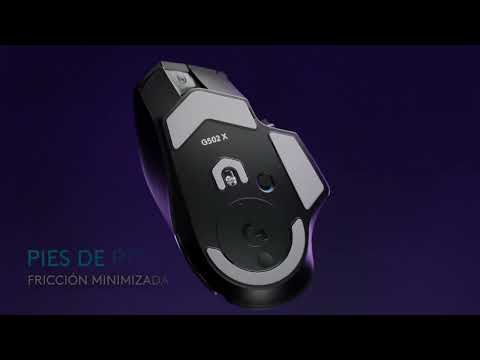 Mouse gamer Logitech G502 X, cableado, 25K DPI, switches híbridos
