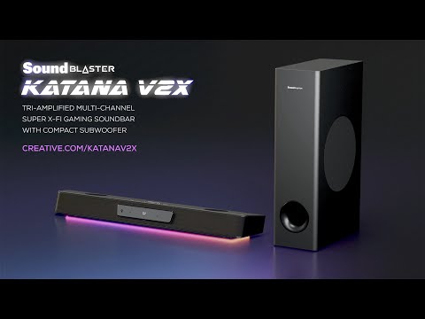 Barra de sonido gamer Creative Katana V2X sonido virtual 5.1