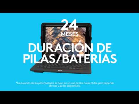 Teclado con funda Logitech Universal Folio, inalámbrico