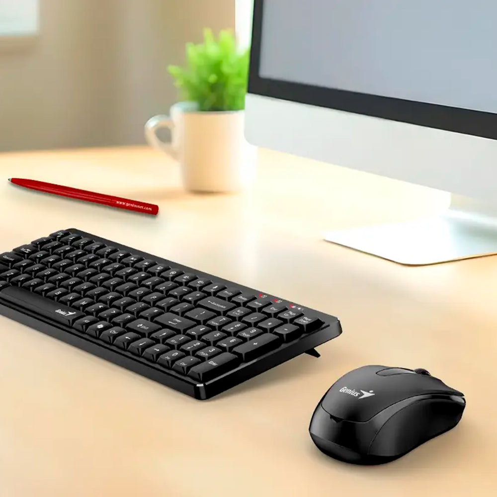Combo teclado y mouse inalámbrico Genius Luxemate Q8100, tecla Copilot AI - Achorao