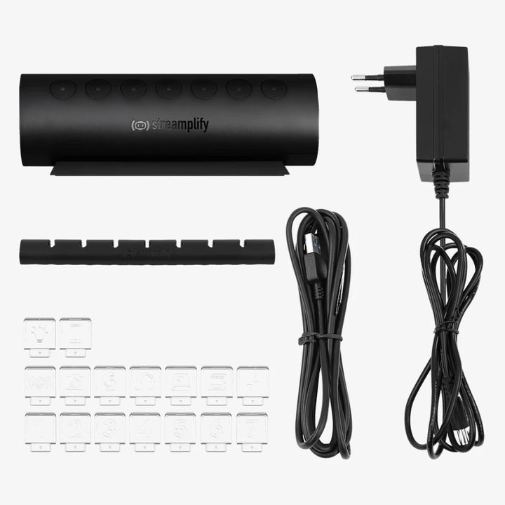 Hub Streamplify HUB  CTRL 7 -RGB-US-FBK 7puertos USB