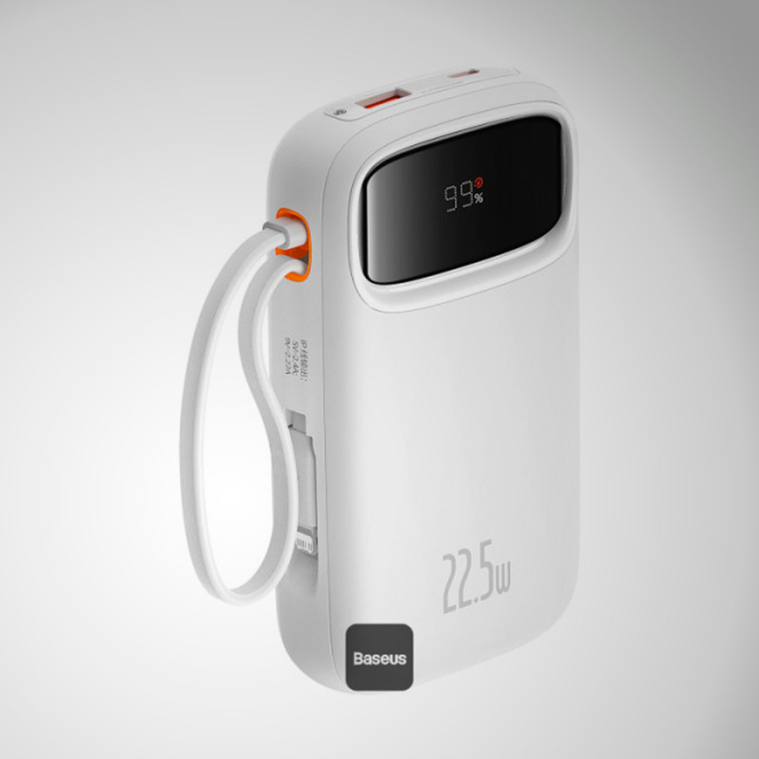 Power Bank Baseus Qpow2 Dual fast charging cables 10000mAh 22.5W Lightning + C - Achorao