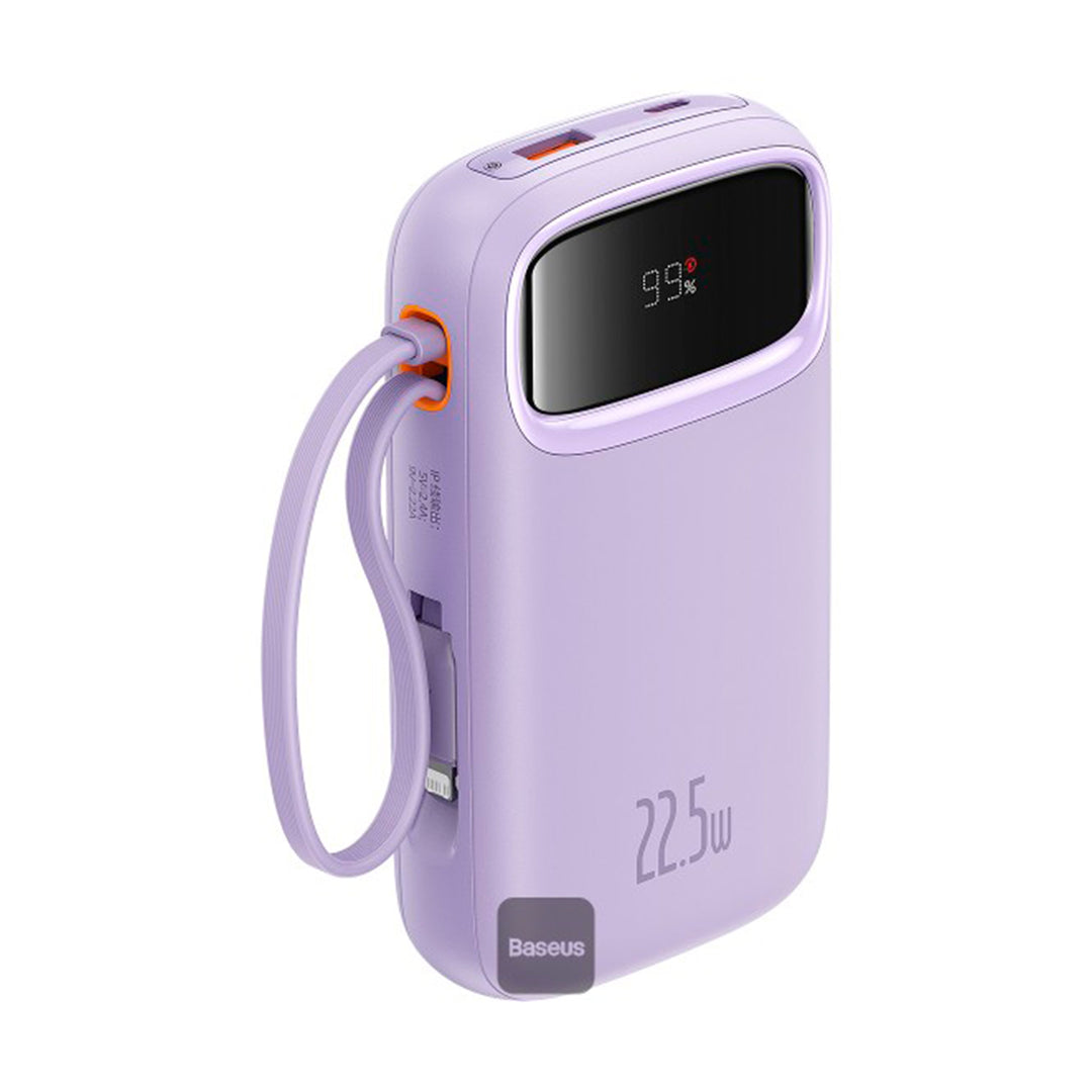 Power Bank Baseus Qpow2 Dual fast charging cables 10000mAh 22.5W Lightning + C - Achorao