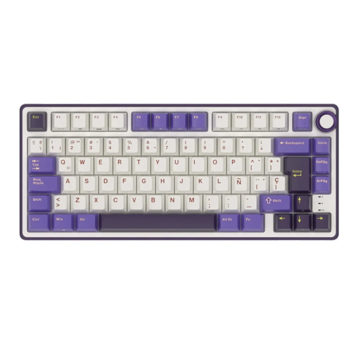 Teclado Gamer Mecánico Royal Kludge RK R75, Cableado, Switch Silver Lineal, Color Blackberry - Achorao