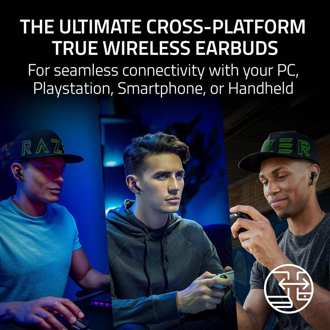 Audifonos inalambricos Razer hammerhead pro hyperspeed wireless PC Ps5 Switch smarthphone ANC carga rápida 30H BT RGB - Achorao