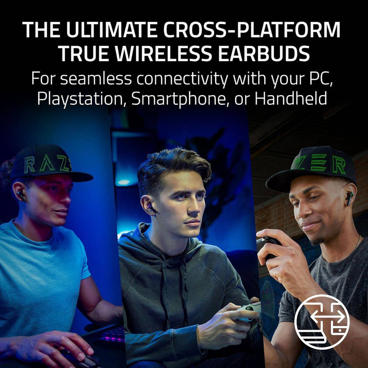 Audifonos inalambricos Razer hammerhead pro hyperspeed wireless PC Ps5 Switch smarthphone ANC carga rápida 30H BT RGB - Achorao