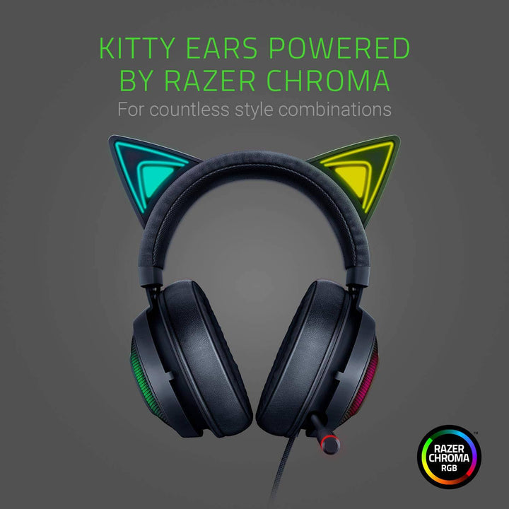 Audifonos usb Razer Kraken Kitty Edition Chroma THX Mic - Achorao