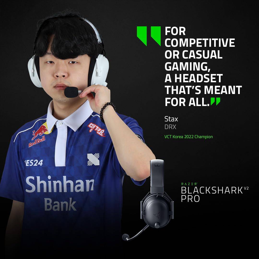 Audifonos Inalámbricos RAZER BLACKSHARK V2 PRO WIRELESS HYPERSPEED THX Mic 2023 - Achorao