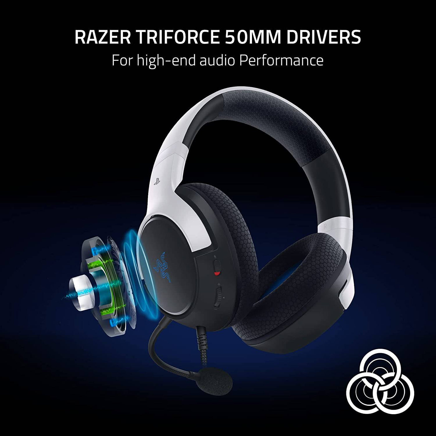 Audífono RAZER KAIRA X PS5 PS4 PC AUX MIC - Achorao