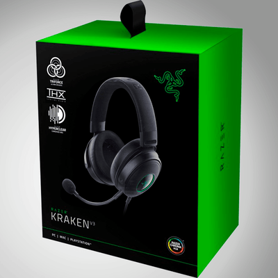 Audífono Razer Kraken V3 triforce THX HYPERCLEAR RGB Chroma 7.1 Mic - Achorao