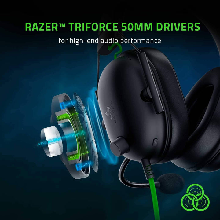 Audífonos Razer Blackshark V2 X USB HyperClear Noise Cancelling - Achorao