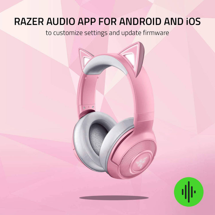 Audífonos Razer Kraken BT Kitty Edition Chroma THX Quartz - Achorao