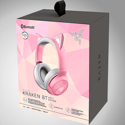 Audífonos Razer Kraken BT Kitty Edition Chroma THX Quartz - Achorao