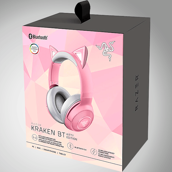 Audífonos Razer Kraken BT Kitty Edition Chroma THX Quartz - Achorao