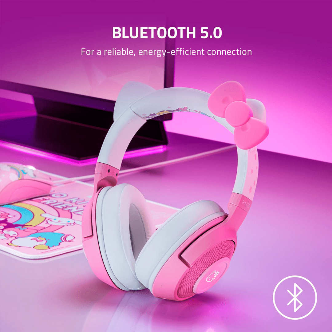 Audífonos Razer Kraken Hello Kitty Wireless Baja Latencia USB - Achorao