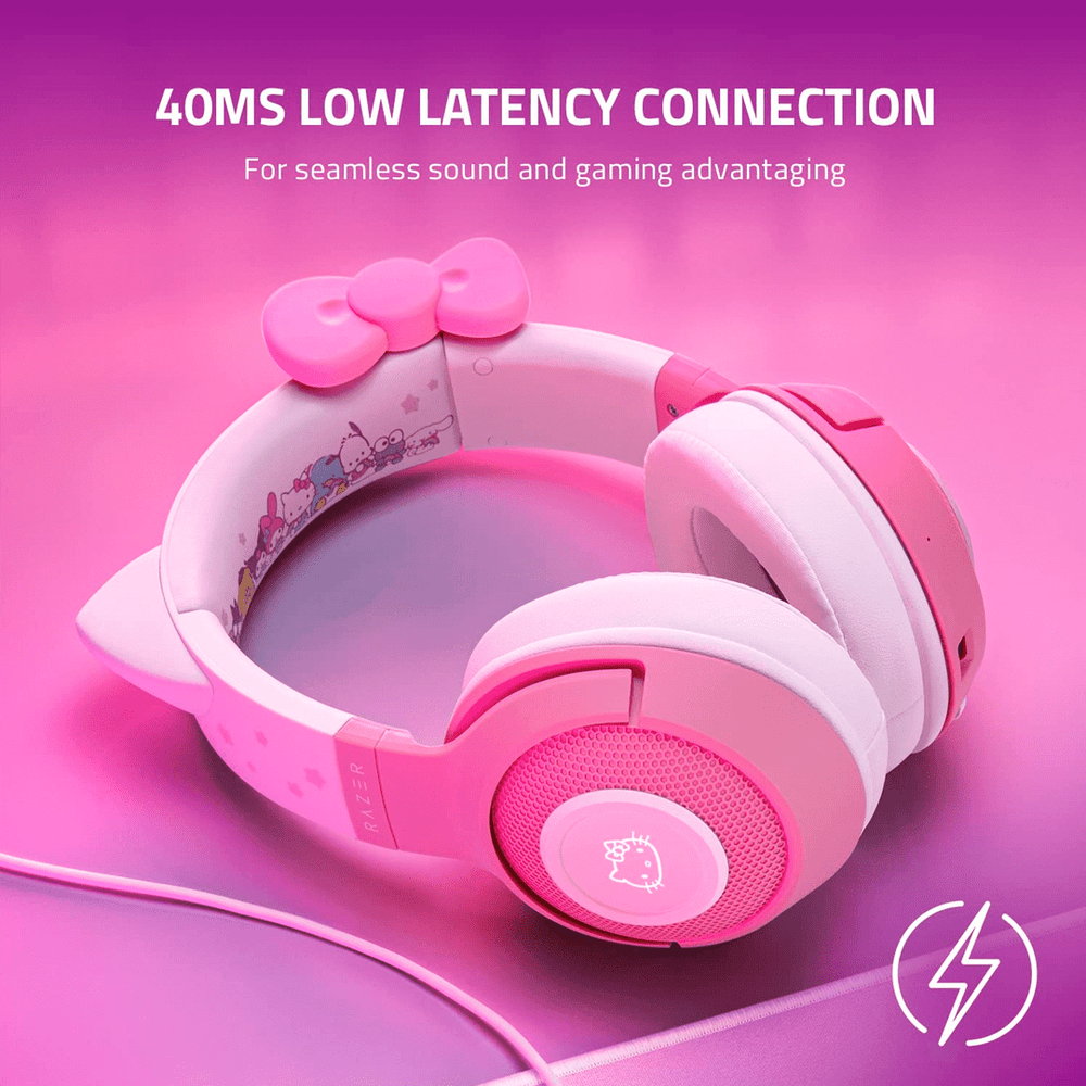 Audífonos Razer Kraken Hello Kitty Wireless Baja Latencia USB - Achorao