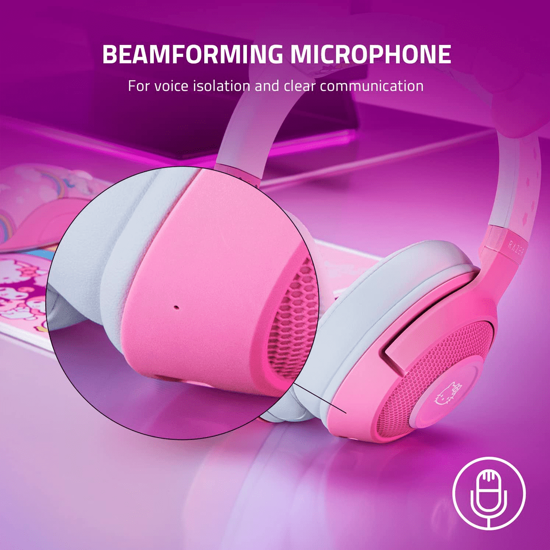Audífonos Razer Kraken Hello Kitty Wireless Baja Latencia USB - Achorao