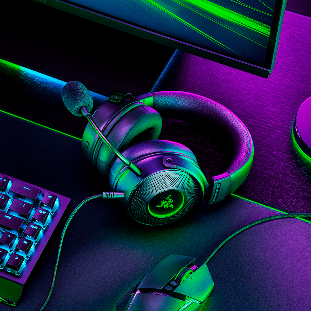 Audífonos Razer Kraken V3 Hypersense THX Spatial Audio Usb - Achorao