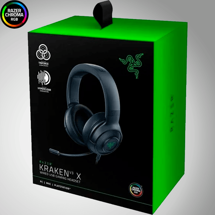 Audífonos Razer Kraken V3 X Usb 7.1 Cardioide HyperClear - Achorao