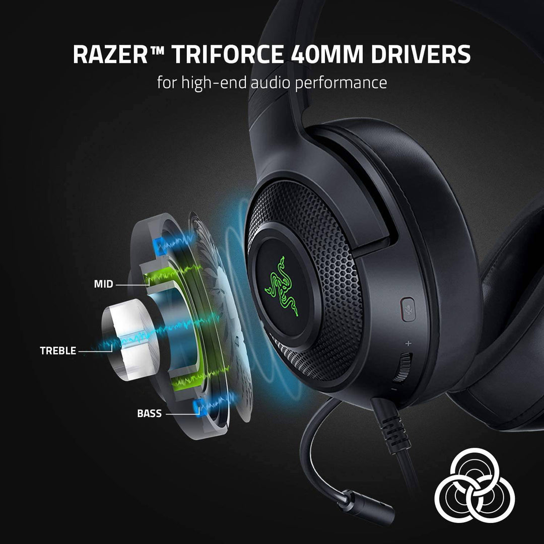 Audífonos Razer Kraken V3 X Usb 7.1 Cardioide HyperClear - Achorao