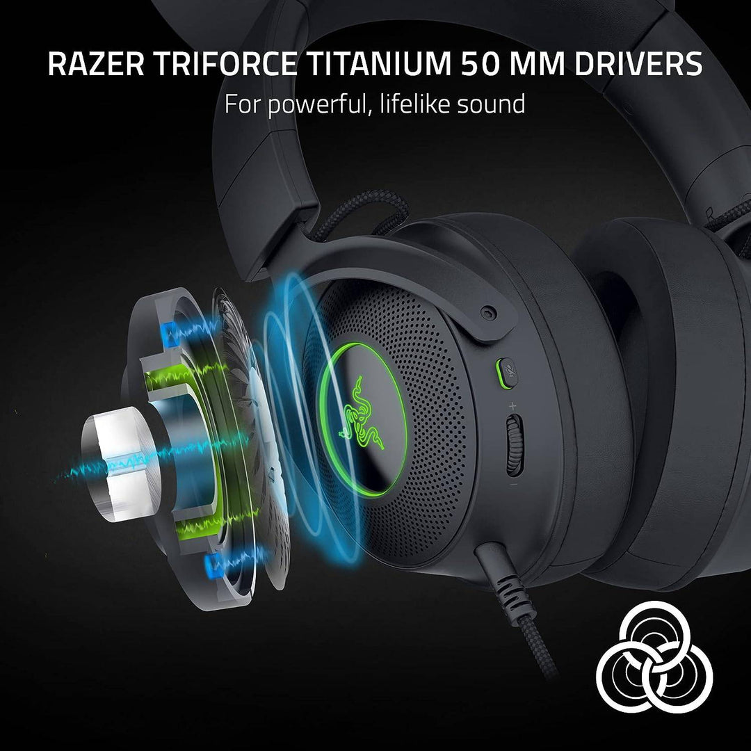 Audífonos c/micro Kraken Kitty V2 Pro Chroma Razer Usb con orejas intercambiables - Achorao