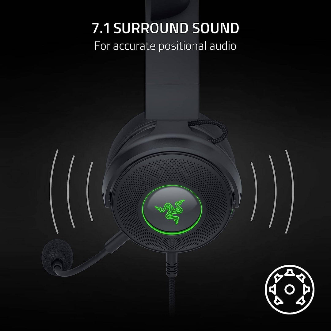 Audífonos c/micro Kraken Kitty V2 Pro Chroma Razer Usb con orejas intercambiables - Achorao