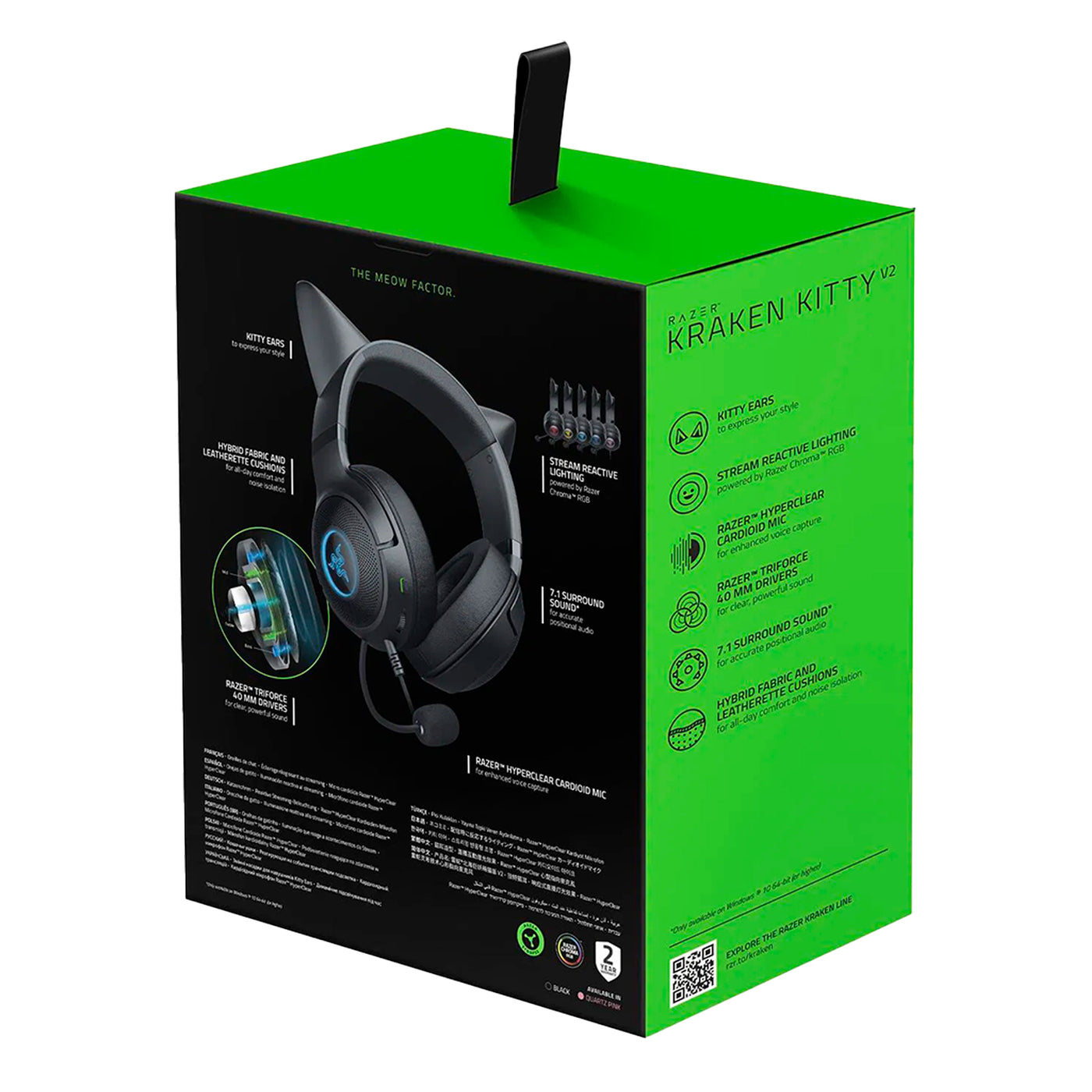 Audifonos gamer Razer Kraken Kitty V2 WIRELESS - Achorao