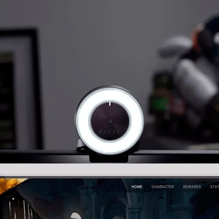 Camara Web Razer Kiyo c/Luces Led Ring Full HD 1080p USB - Achorao
