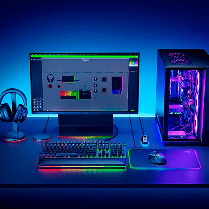 Sujetador De Cables Razer Bungee V3 RGB Chroma Black - Achorao