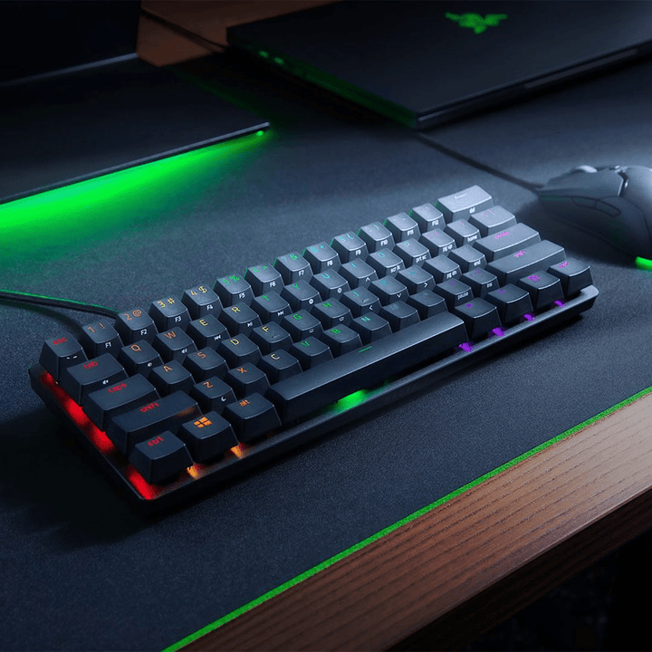 Teclado Gamer Mecánico Razer Huntsman Mini 60%, RGB Chroma, Layout Inglés (US) DEMO - Achorao