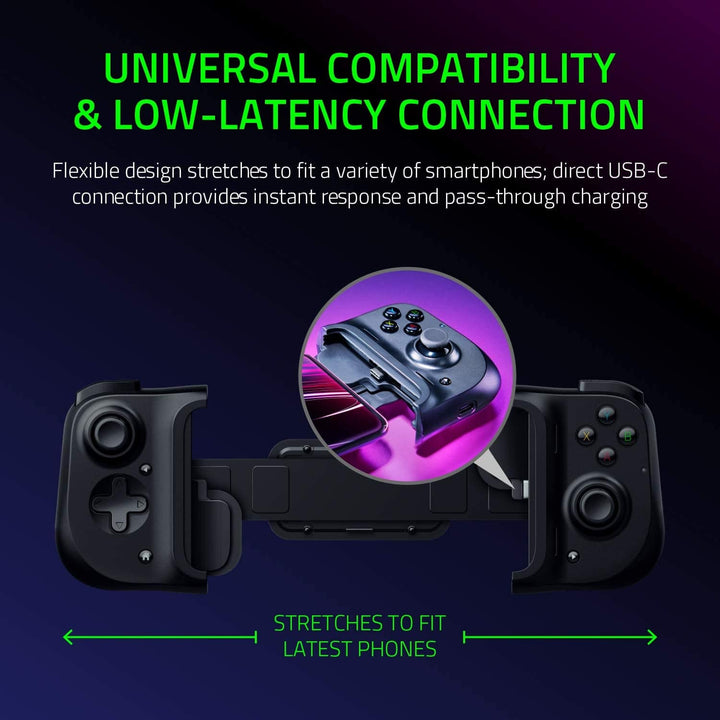 Control Razer Kishi Black Analógico P/ Smartphone CoD PUBG - Achorao