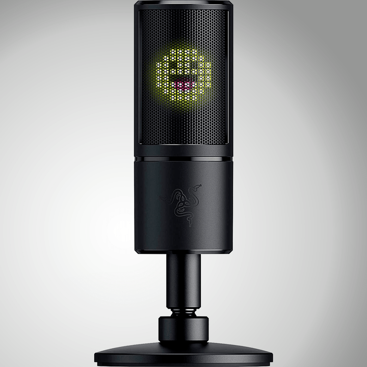 Micrófono Razer Seiren Emote USB c/ Pantalla Led Emoji Streaming - Achorao
