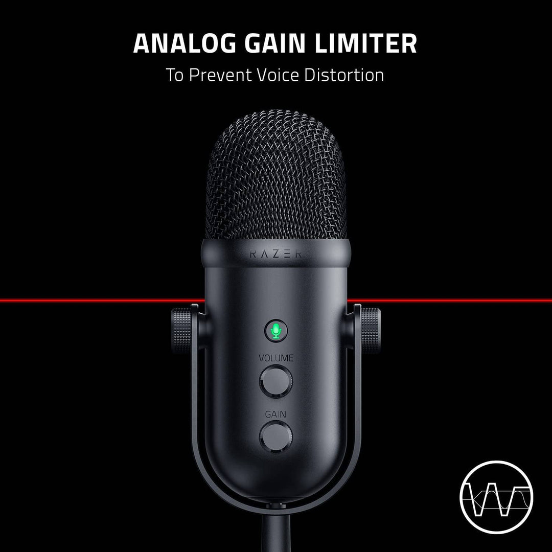 Micrófono Razer Seiren V2 Pro Condensador p/ Contenido USB(P163B) - Achorao