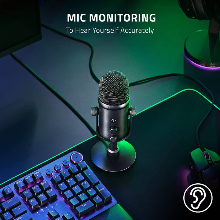 Micrófono Razer Seiren V2 Pro Condensador p/ Contenido USB(P163B) - Achorao