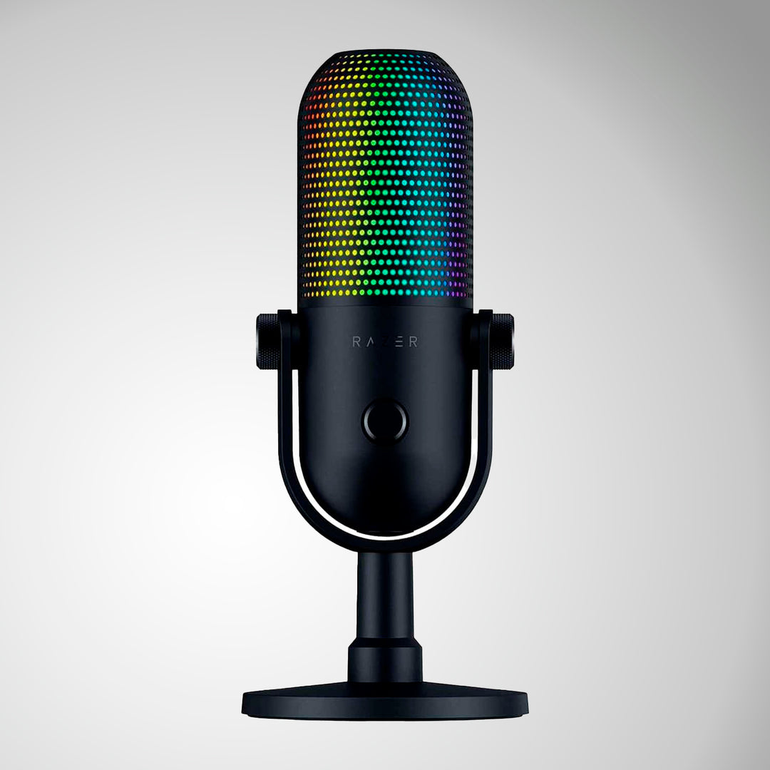 Micrófono Razer Seiren V3 Chroma USB Streaming Supercardioide c/n Sensor Touch Silent - Achorao