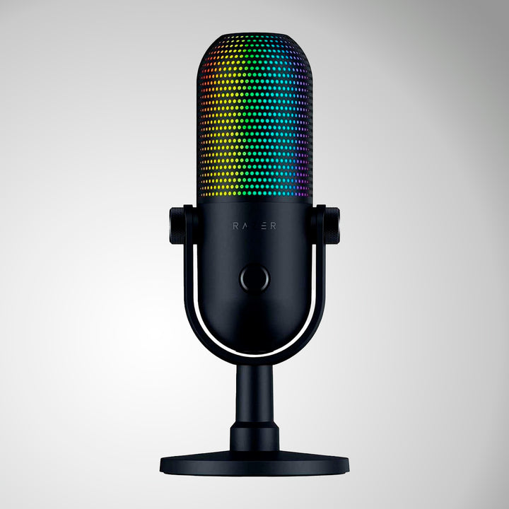 Micrófono Razer Seiren V3 Chroma USB Streaming Supercardioide c/n Sensor Touch Silent - Achorao