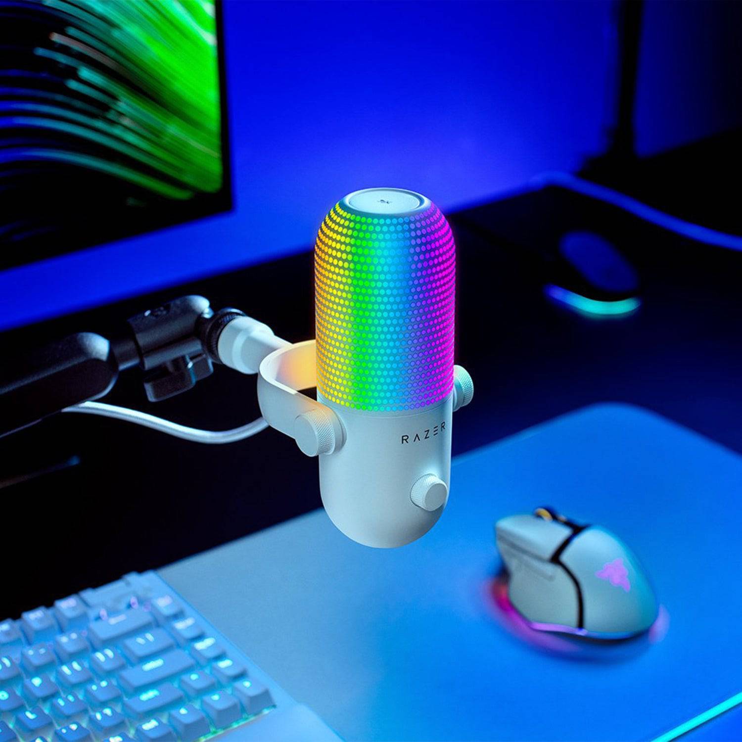 Micrófono Razer Seiren V3 Chroma USB Streaming Supercardioide c/n