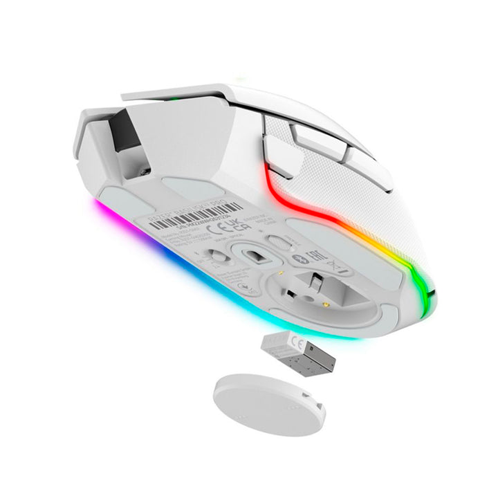 Mouse Razer Basilisk V3 PRO Wireless 35K White DPI 11 Botones 210HORAS - Achorao